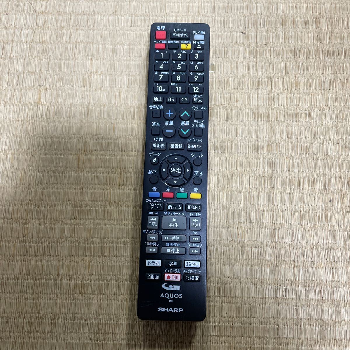 動(dòng)作確認(rèn)済み【SHARP】◆AQUOS◆ GB212PA TV テレビリモコン シャープ アクオス 中古