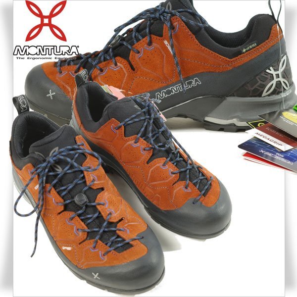 驚きの価格が実現! 新品1円~★定価3.3万 ◆M1489◆ Vibramソール ゴアテックス GTX YARU 26.0cm ローカットトレッキングシューズ メンズ モンチュラ MONTURA 26.0cm