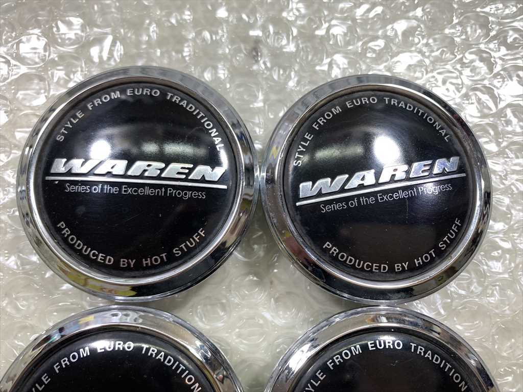 4枚　HOT STUFF　WAREN　4407k59　センターキャップ　ブラック 系　直径／ツメ径：59.4 / 56_画像3