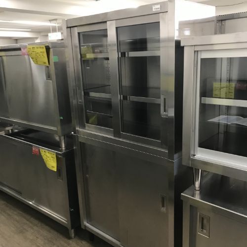 食器棚(上ガラス扉) 業務用 中古/送料別途見積