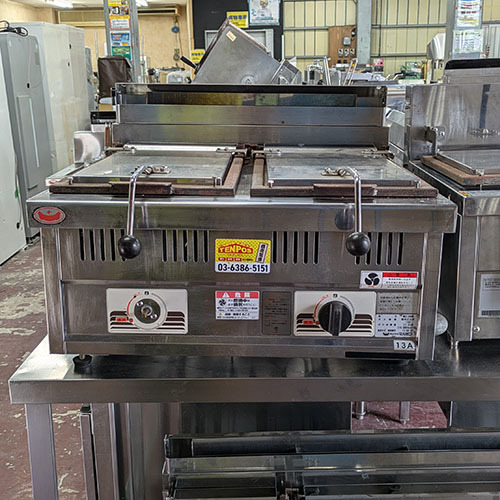 【業界最長1年保証】餃子焼機 マルゼン MGZ-066W 都市ガス 業務用 中古/送料別途見積_画像2