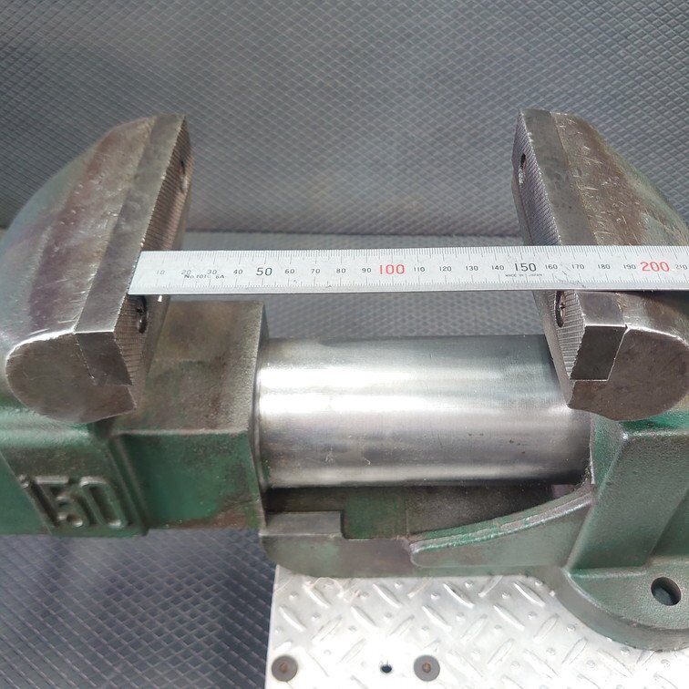 ERON ナベヤ 大型 150mm 丸胴 万力 ◇ バイス クランプ(バイス ERON ナベヤ 大型 150mm 丸胴 万力 ◇ バイス クランプ(バイス