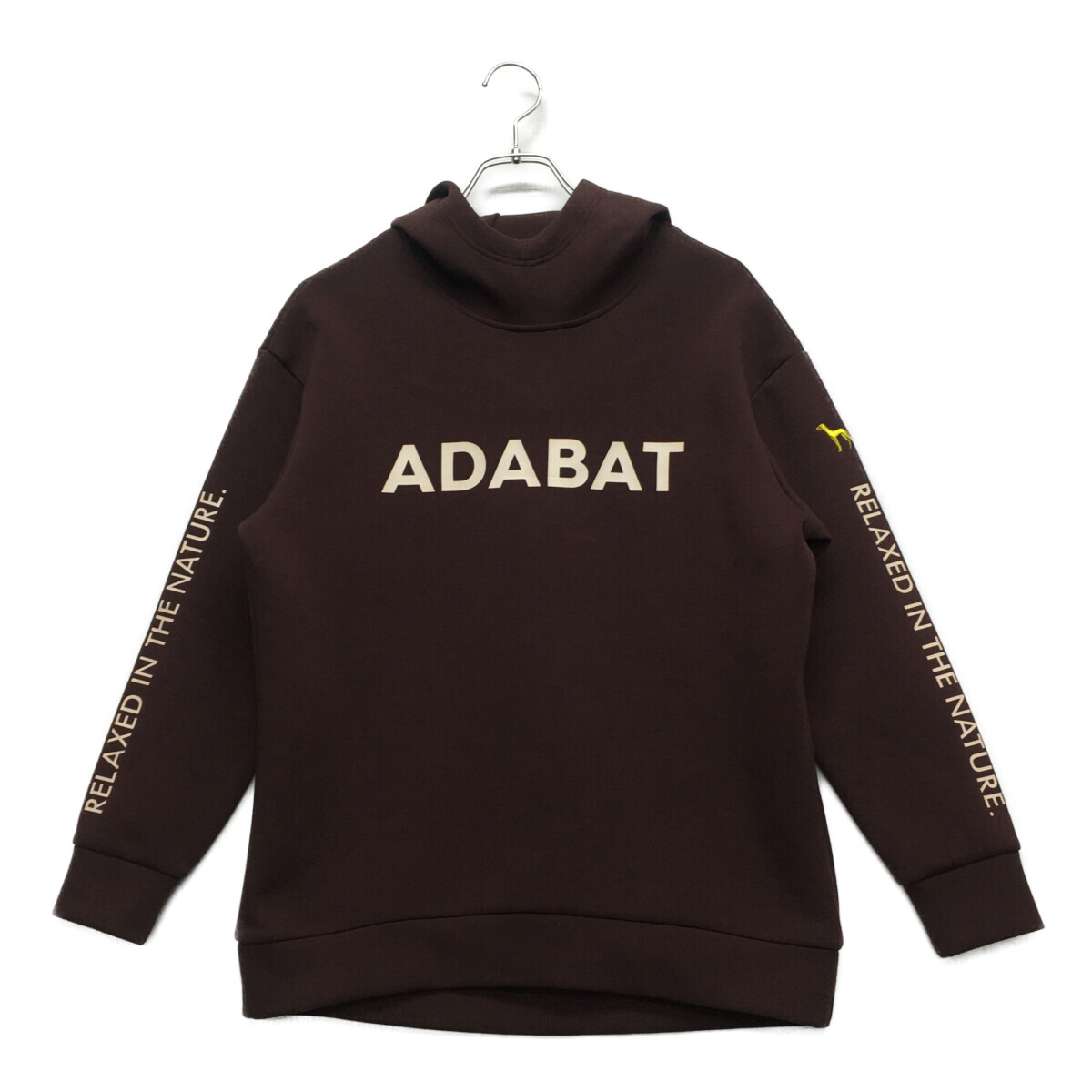coco 未使用品 アダバット adabat レディース パーカー 40(L) ボルドー 長袖 レターパックプラス発送可 107281