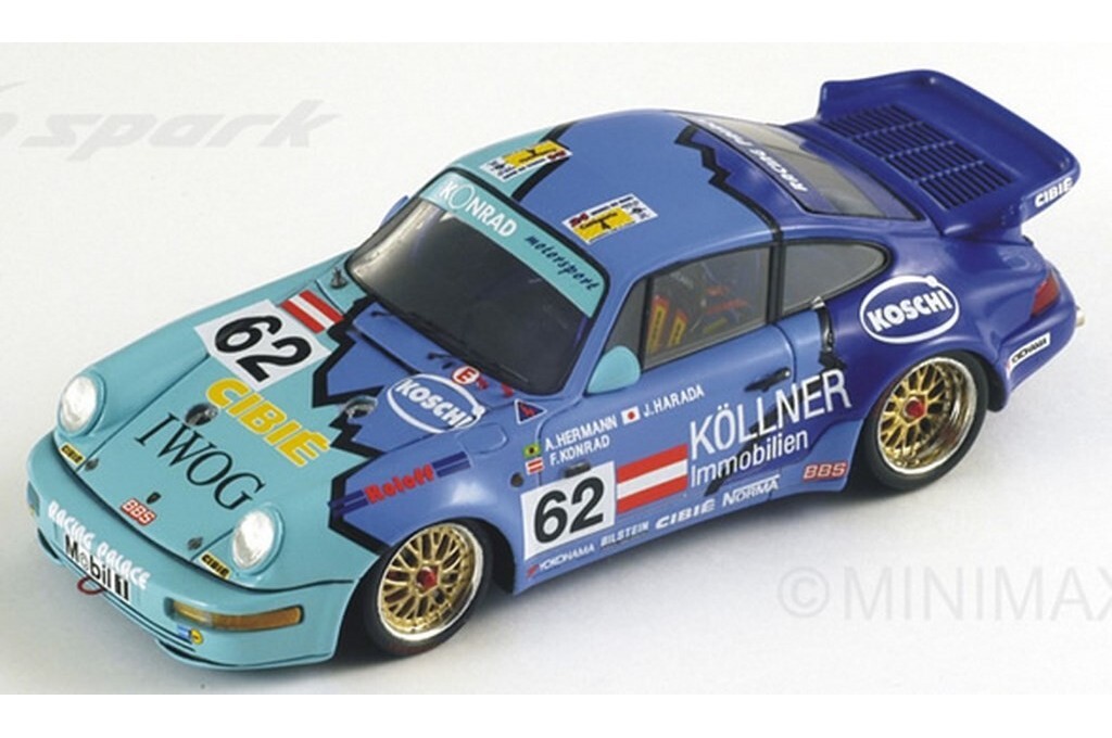 ■スパークモデル 1/43 1993 ポルシェ911 カレラ2 カップ #62 ルマン24h