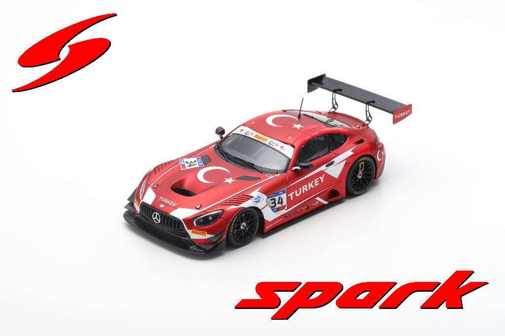 ■スパークモデル 1/43 2018 メルセデスAMG GT3 #34 チームトルコ FIA GTネイションズカップ バーレーン
