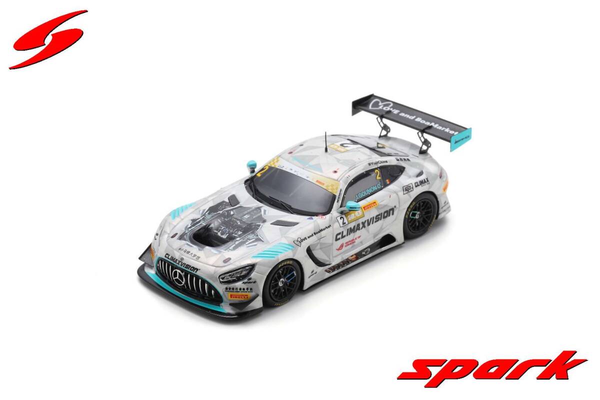 ■限定500pcs. スパークモデル 1/43 2023 メルセデスAMG GT3 #2 J.グーノン FIA GTワールドカップ マカオ