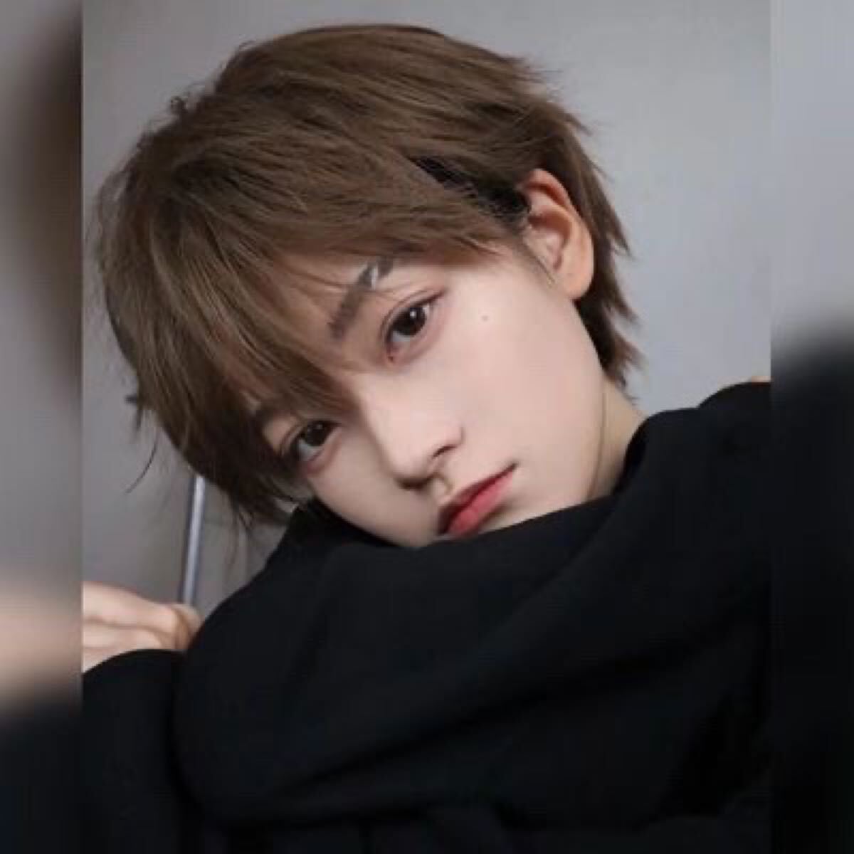 W14◎フルウィッグ ファッションウィッグ ショート ブラウン メンズ 男装 かつら