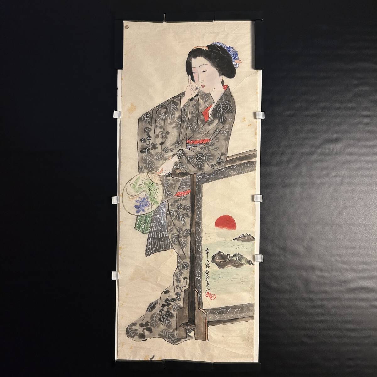 模写 昇斎一景 美人画 浮世絵師 Q-426(美人画)|売買された 模写 昇斎一景 美人画 浮世絵師 Q-426(美人画)|売買された