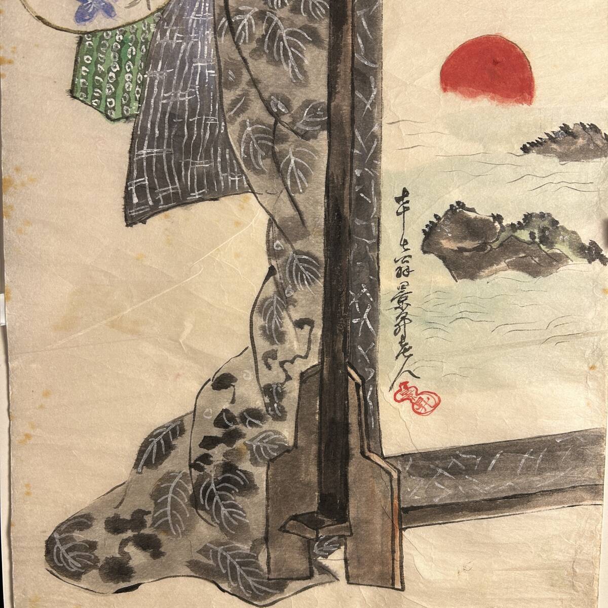 模写 昇斎一景 美人画 浮世絵師 Q-426(美人画)|売買された 模写 昇斎一景 美人画 浮世絵師 Q-426(美人画)|売買された