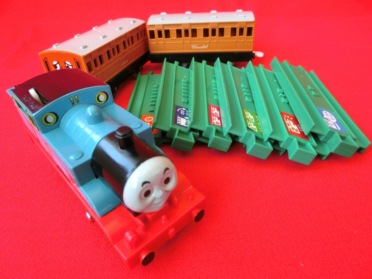 ☆ プラレール「僕トーマス出発進行」初代-おしゃべりトーマス＆アニー・クララベル used ☆
