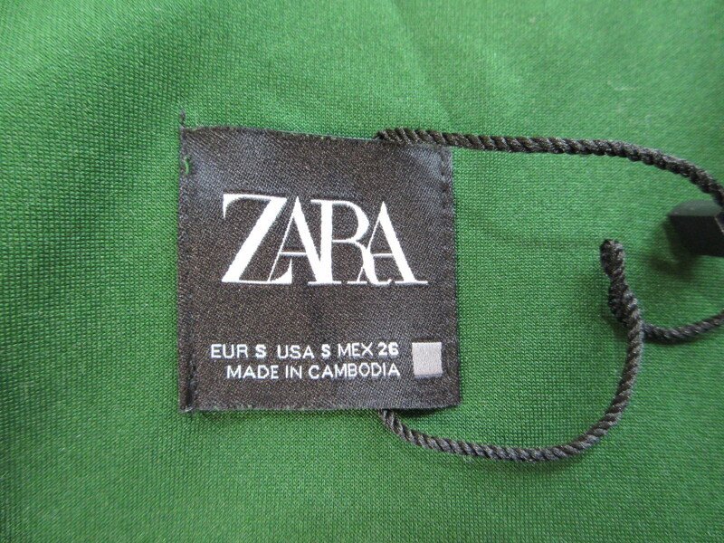 ザラ レディースコート 緑 サイズS ZARA アウターコートMF2287_画像3
