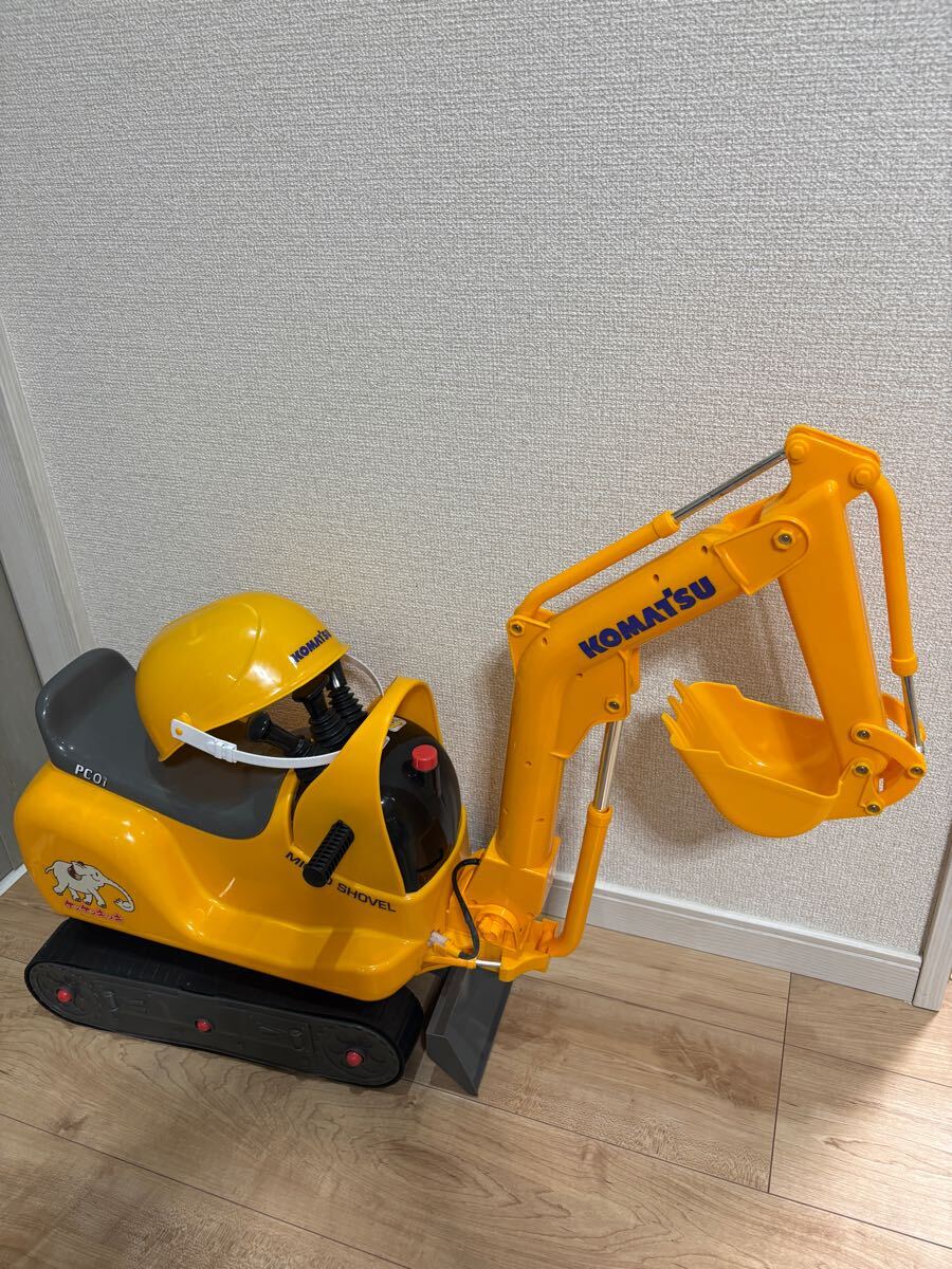 トヨコー マイクロ ショベル コマツ PC01 イエロー 足けり トヨコー マイクロ ショベル コマツ PC01 イエロー 足けり