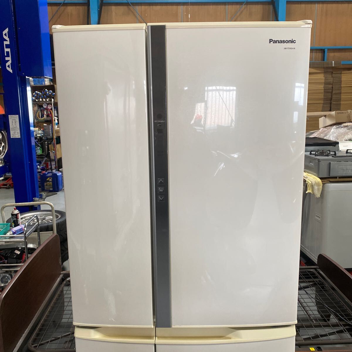 激安中古家電 両開き冷蔵庫 Panasonic NR-FTF45A-W ECONAVI 全容量451L ノンフロン 簡易清掃済！2013年製  引取り歓迎！配送対応！(400リットル～)｜売買されたオークション情報、Yahoo!オークション(旧ヤフオク!) の商品情報をアーカイブ公開 -  オークファン（aucfan.com）