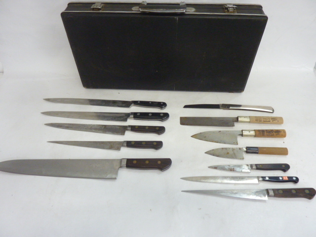 R267 現状品　包丁まとめ　11本　MISONO/ミソノ/國重　等　 調理器具 出刃包丁 料理包丁　キッチンナイフ等　種類様々