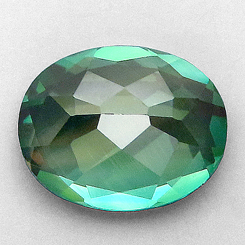 グリーンアンデシン 1.97ct レアストーン ルース 珍しい緑 OldStock クリーン 中性長石 コンゴ 瑞浪鉱物展示館 5682_画像4