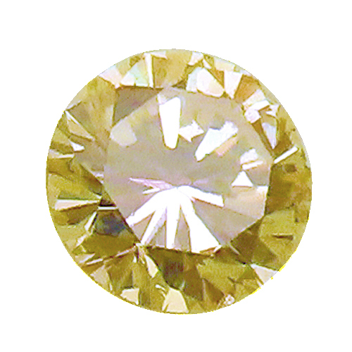 イエローダイヤモンド YELLOE DIAMOND ルース 0.08ct Old Stock 瑞浪鉱物展示館 5735