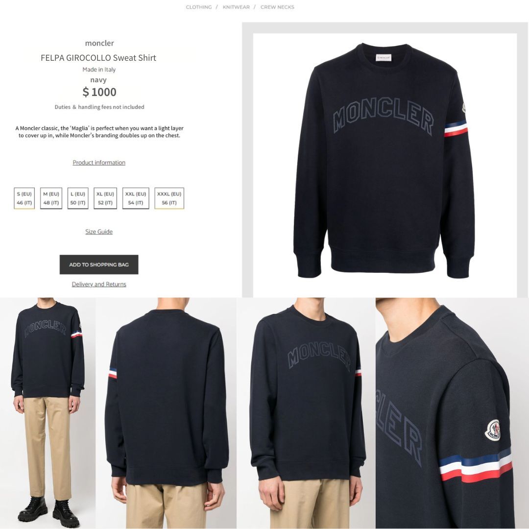新品未使用タグ付き☆MONCLER レタリングロゴ スウェット 2XL ブラック MONCLER - MONCLER モンクレール レタリング ロゴスウェット