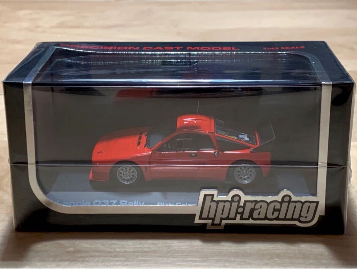 【新品：未開封】hpi racing 1/43 ランチア 037 ラリー / プレーンカラーモデル：レッド [Lancia 037 Rally] 960