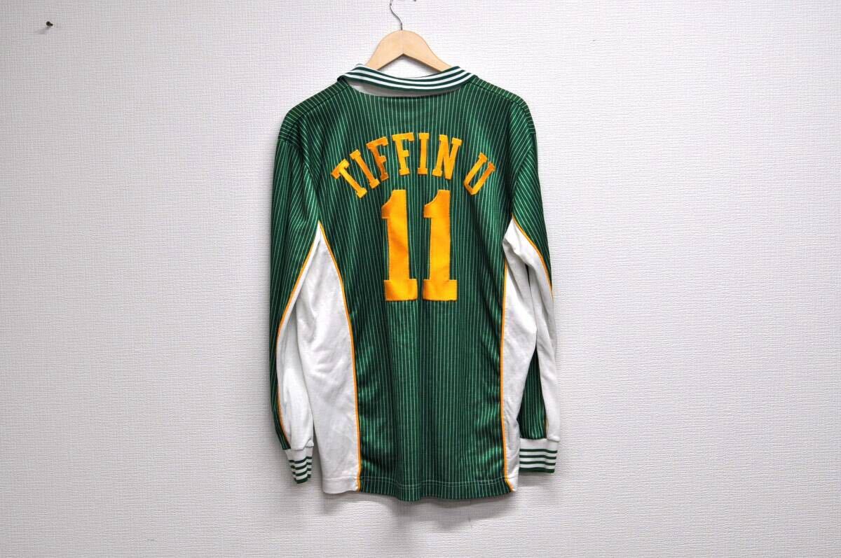 TIFFIN UNIVERSITY FOOTBALL JERSEY/ティフィン大學(xué)/サッカーユニフォーム/XL/ジャージ/ビンテージ/Made in USA/CANNO制/長(zhǎng)袖/nike/Adidas