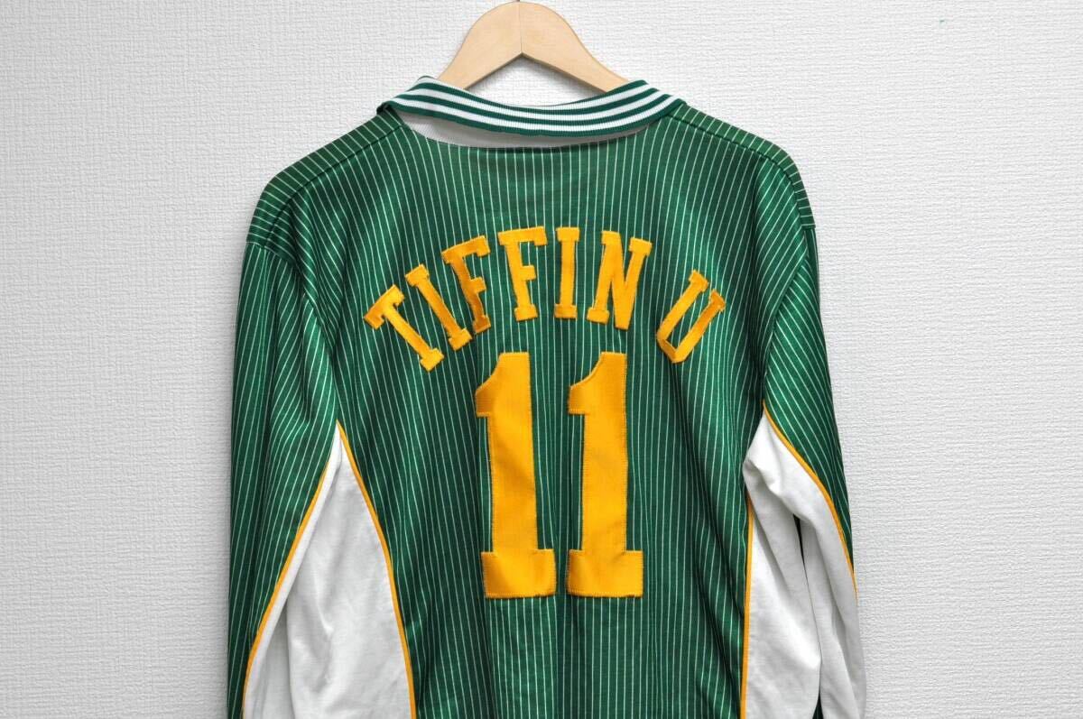 TIFFIN UNIVERSITY FOOTBALL JERSEY/ティフィン大學(xué)/サッカーユニフォーム/XL/ジャージ/ビンテージ/Made in USA/CANNO制/長(zhǎng)袖/nike/Adidas