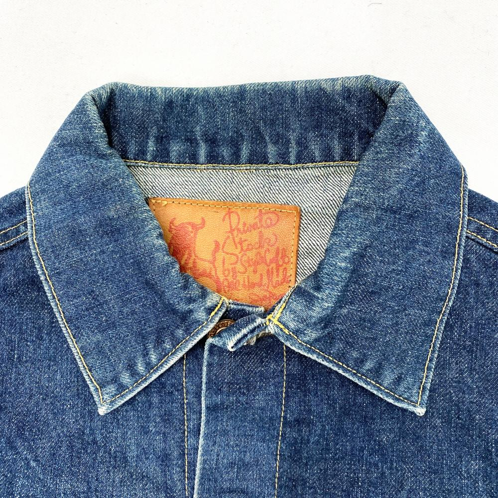 【中古】EVISU 初期水牛パッチ 1557 3rdタイプ デニムジャケット サイズ36 インディゴ エヴィス[240017667903]