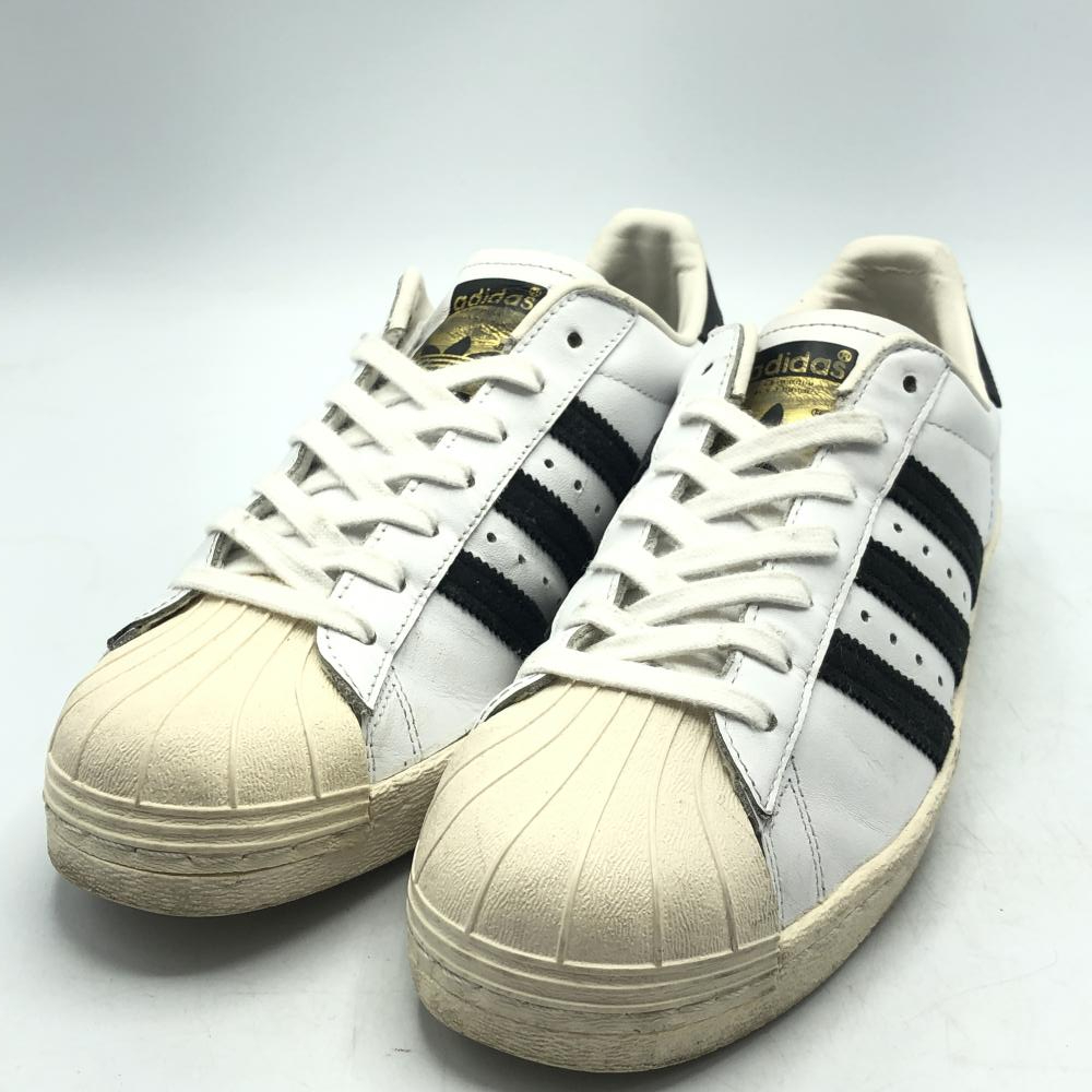 【中古】adidas SUPERSTAR 80s 金ベロ サイズ26cm ブラック ホワイト G61070 アディダス スーパースター [240017672904]
