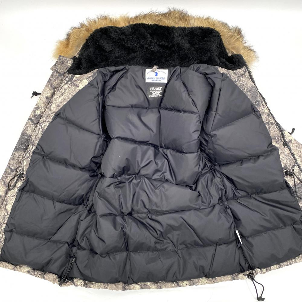 [ б/у ]NITRAID REAL WEED HOODED DOWN JACKET размер M зеленый NR005-HJ04 пуховик Nitraid [240017675979]
