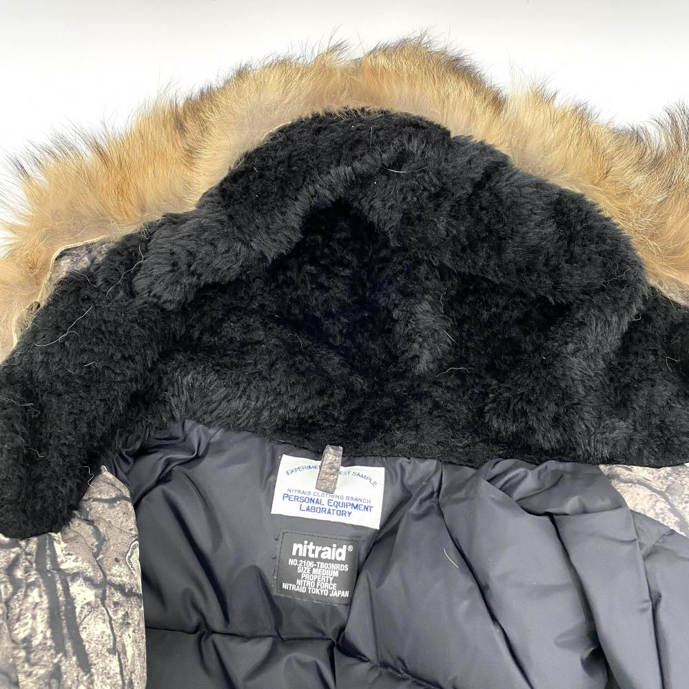 [ б/у ]NITRAID REAL WEED HOODED DOWN JACKET размер M зеленый NR005-HJ04 пуховик Nitraid [240017675979]