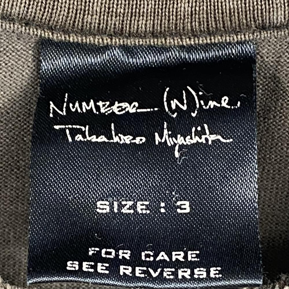 [ б/у ]NUMBER(N)INE Night период NIGHT CRAWLER 05ss Skull tia принт футболка размер 3 серый Number Nine [240017674116]