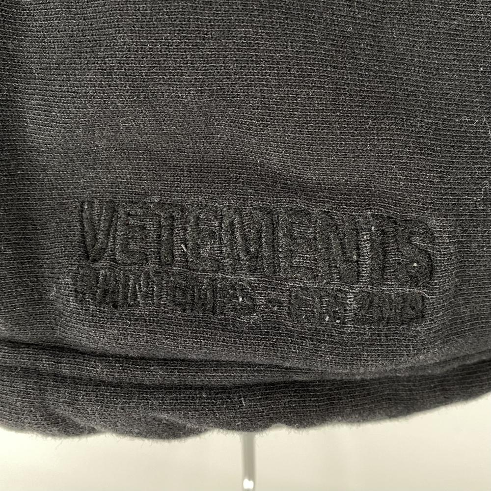 [ б/у ]VETMENTS 19SS SECRET SOCIETY тянуть over Parker размер S USS197005 черный vetomon[240017674114]