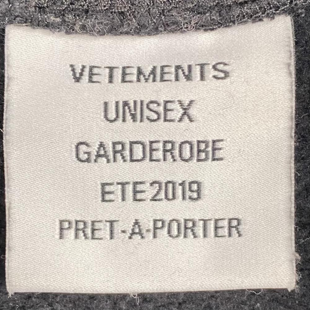 [ б/у ]VETMENTS 19SS SECRET SOCIETY тянуть over Parker размер S USS197005 черный vetomon[240017674114]