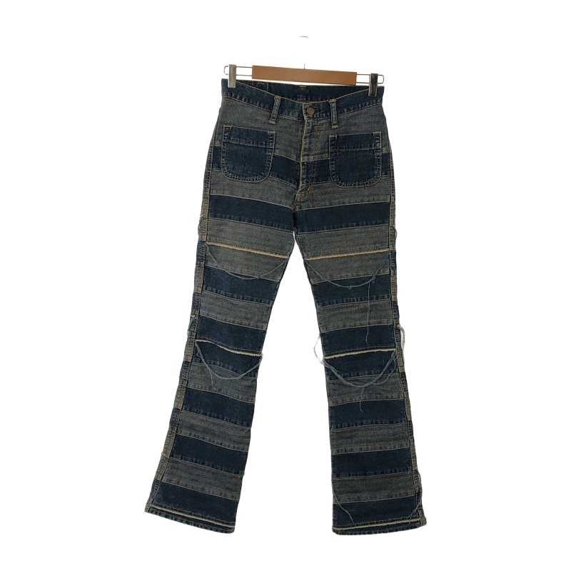 【中古】HYSTERIC GLAMOUR KINKY ウミヘビ ツギハギデニム サイズS インディゴ 2AP-9631 ヒステリックグラマー[240017664805]