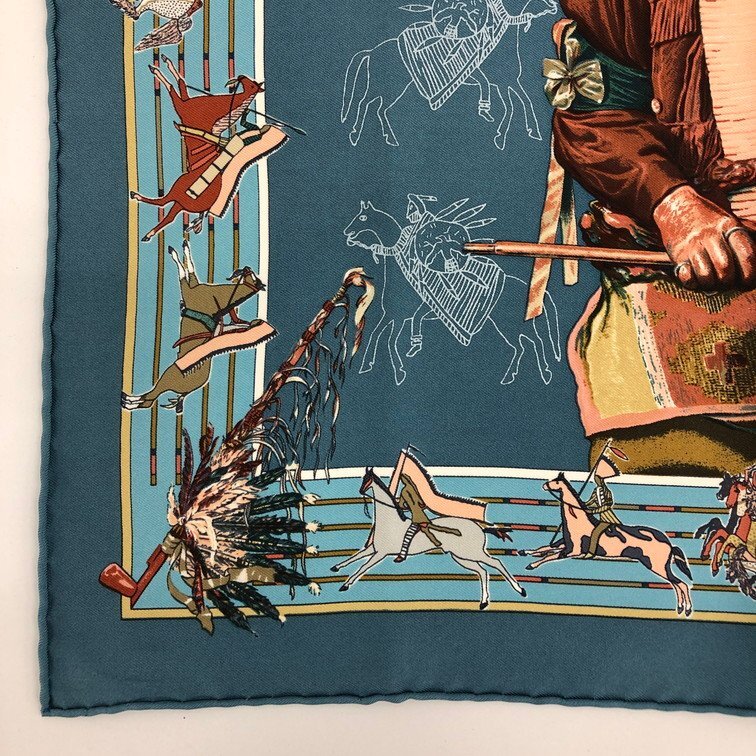 HERMES エルメス スカーフ カレ40 Pani La Shar Pawnee パウニー HERMES エルメス スカーフ カレ40 Pani La Shar Pawnee パウニー