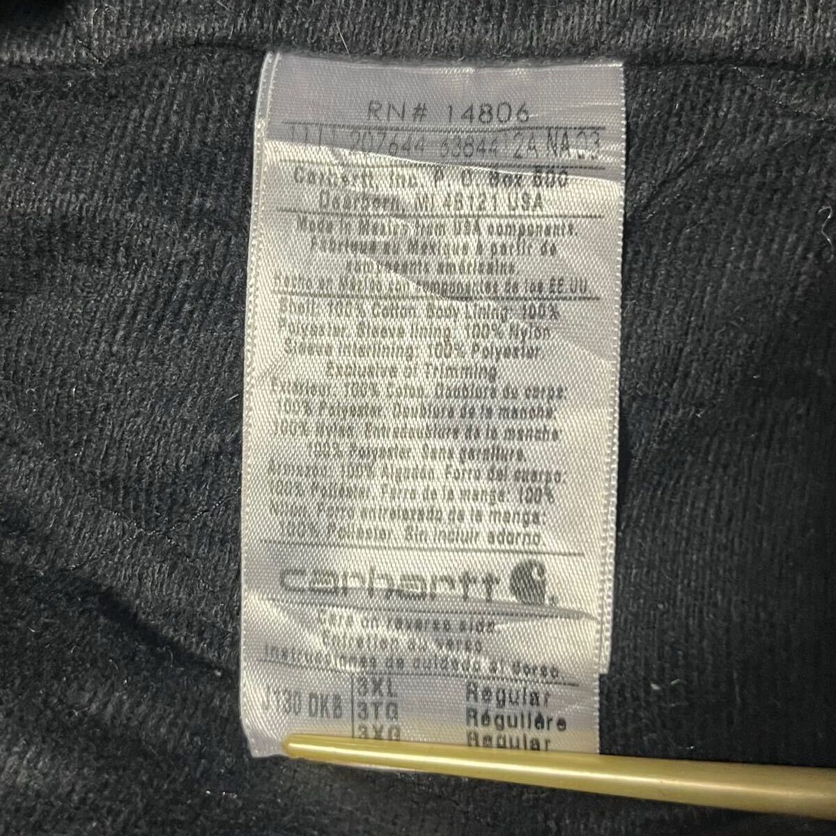 値引可 当時物 カーハート アクティブジャケット ダック地 パーカー carhartt USA 鬼フェード y2k 製 チョアコート 90s WIP デトロイト_画像7