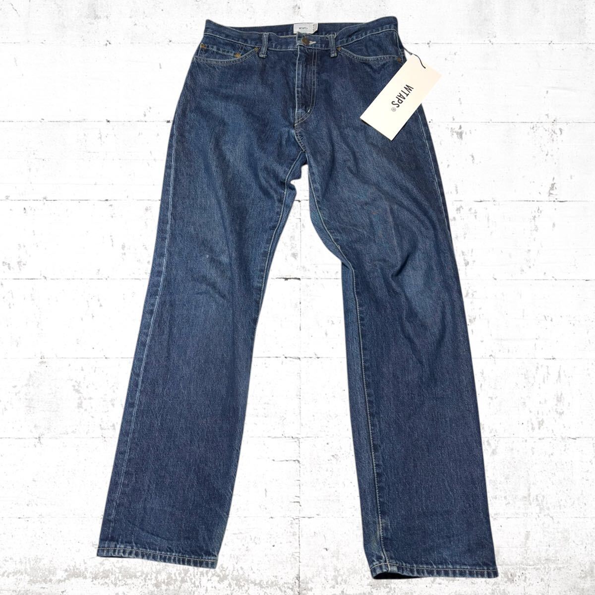 WTAPS 19SS デニム バギーウォッシュド テーパード パンツ