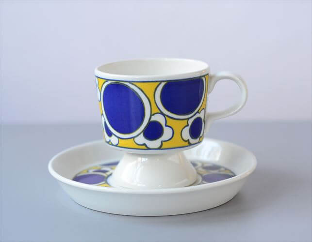 希少！ARABIA アラビア Pauliina デミタス カップ&ソーサー パウリーナ 北欧食器 コーヒー フィンランド 陶器 北欧 ヴィンテージ _it3513