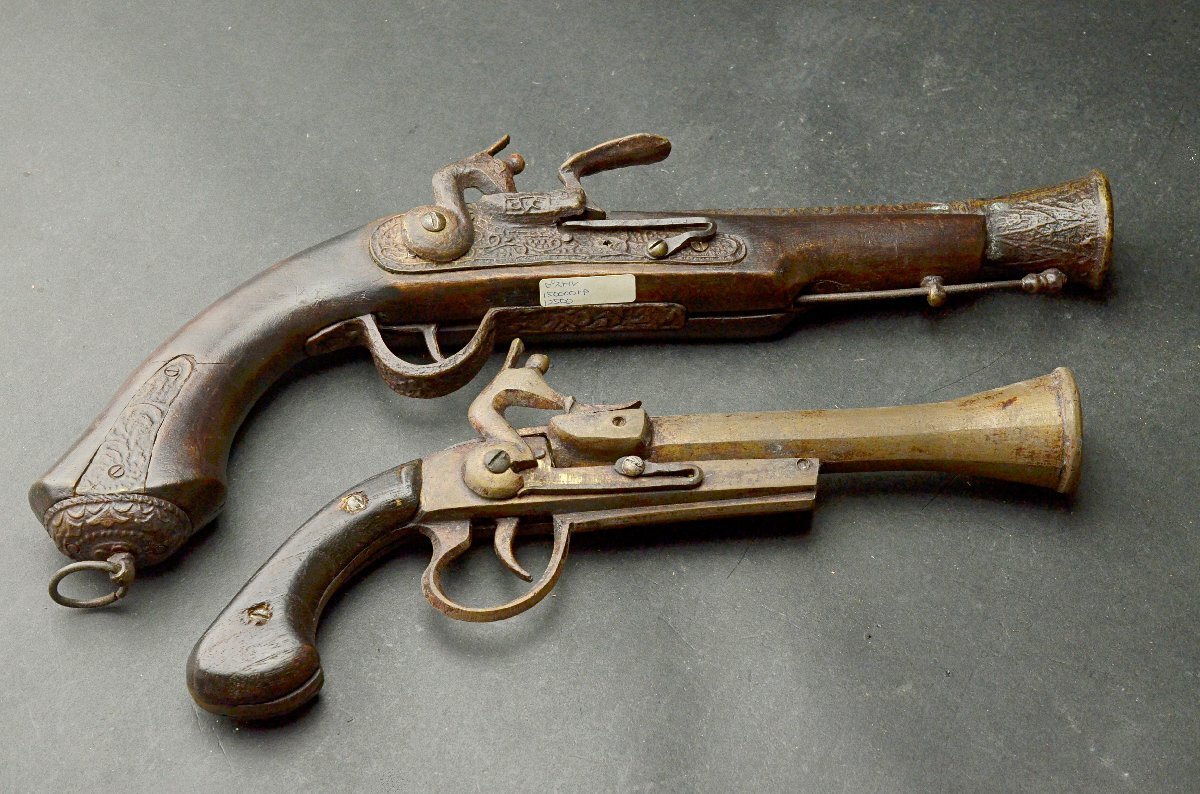 Yahoo!オークション - 【YB】フリントロック銃飾2件組・マッチ