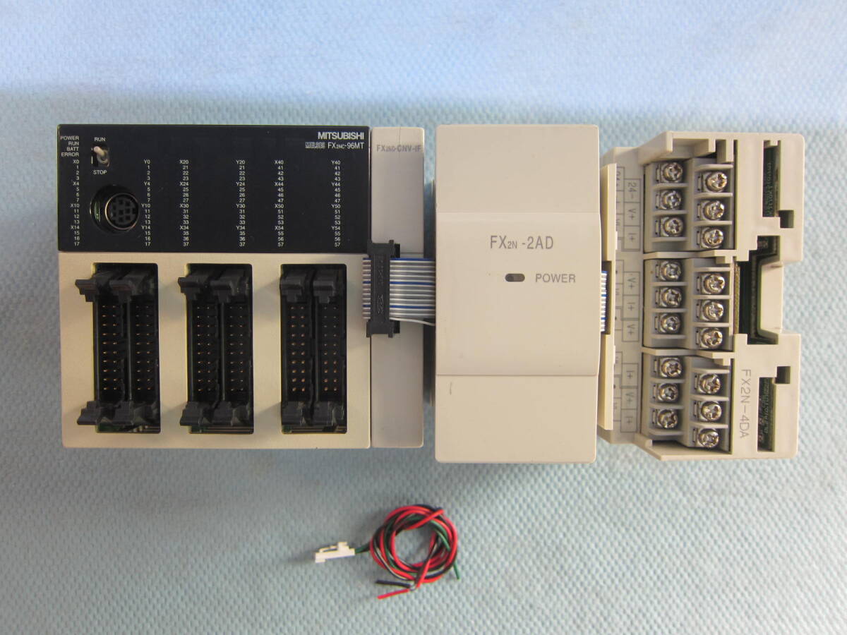 三菱電機マイクロシーケンサ MITSUBISHI MELSEC FX2NC-96MT FX2NC-CNV-IF FX2N-2AD FX2N-4AD