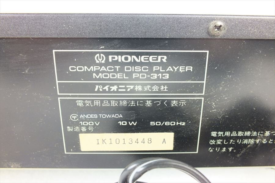 * PIONEER Pioneer PD-313 CD плейер б/у текущее состояние товар 241201N3650