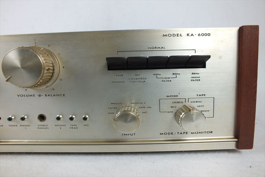 Yahoo!オークション - TRIO トリオ KA-6000 アンプ 音出し確認済 Yahoo!オークション - TRIO トリオ KA-6000 アンプ 音出し確認済