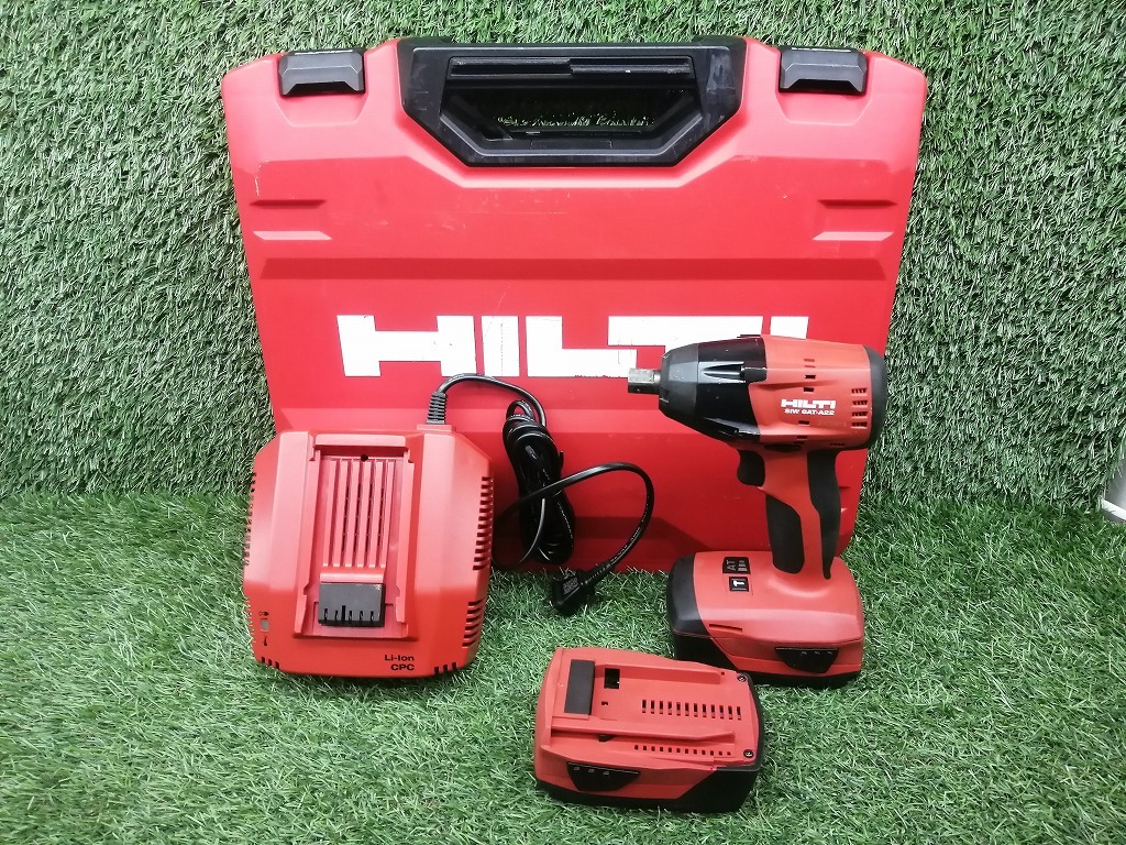 中古 HILTI ヒルティ 1/2 21.6V 充電式 インパクトレンチ バッテリー2個 + 充電器 SIW6AT-A22