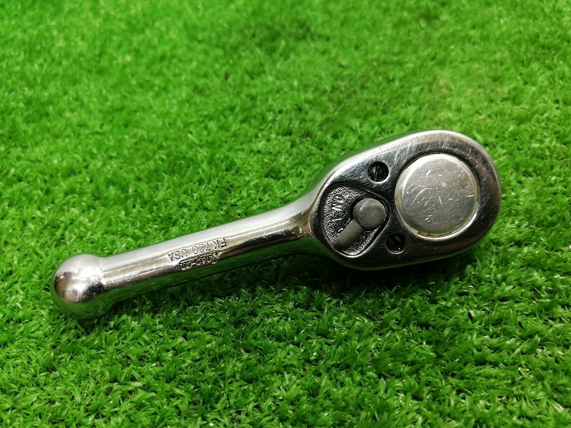中古 Snap-on スナップオン 3/8スタッビラチェット 旧ロゴ FK720