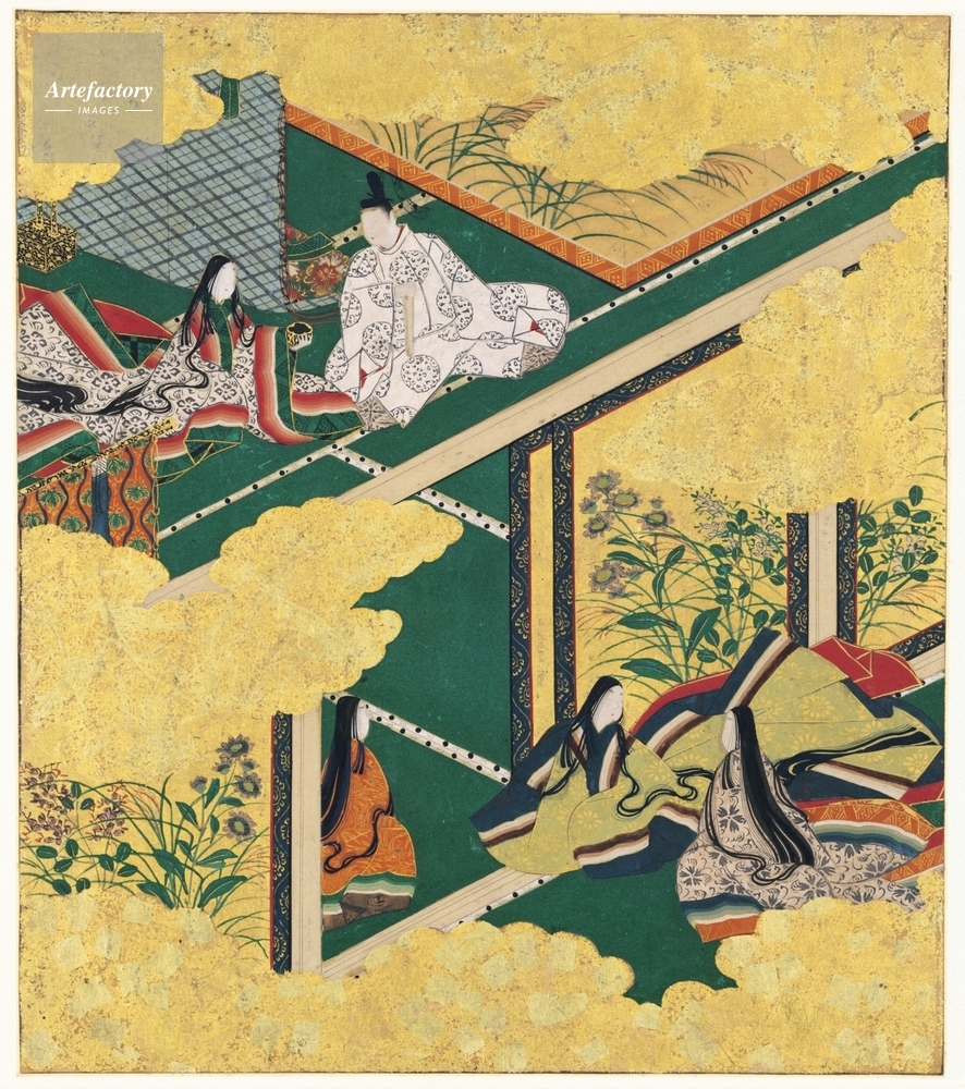 珍しい 源氏物語」真木柱の巻・髭黒大将、尚侍の君(玉鬘の姫君)を宮中 和書