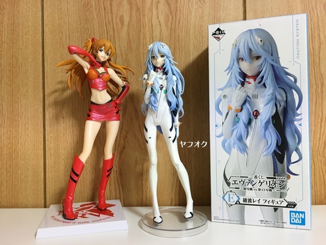 ★【希少 美品！】「2022 エヴァンゲリオン」「アスカ(レーシング)+綾波レイ フィギュア 2体セット」 // eva マリ グッズ 美少女 まとめ