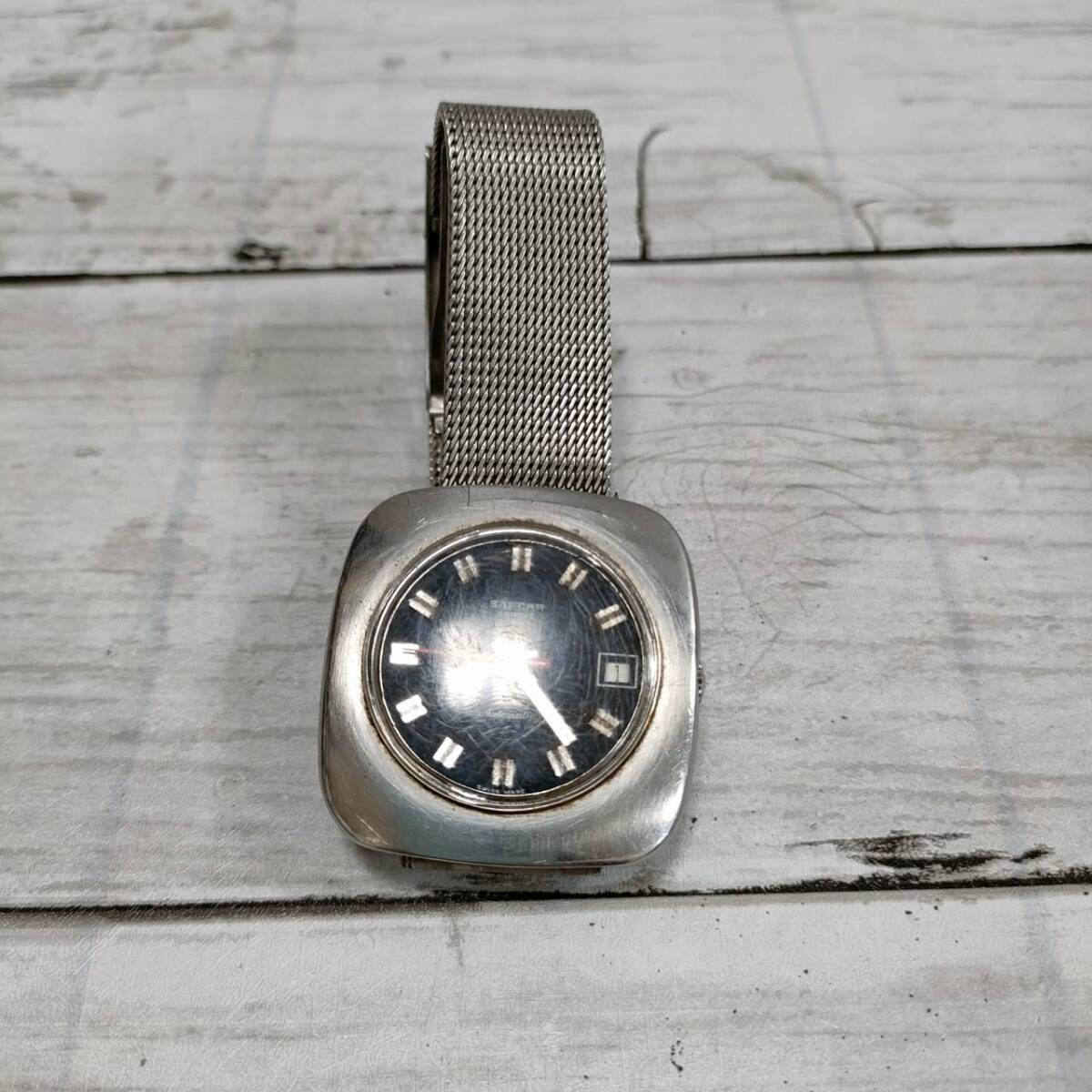 ARCAR サーカー GENEVE ジュネーブ クオーツ 3針 メンズ 腕時計 ジャンク品【21142】