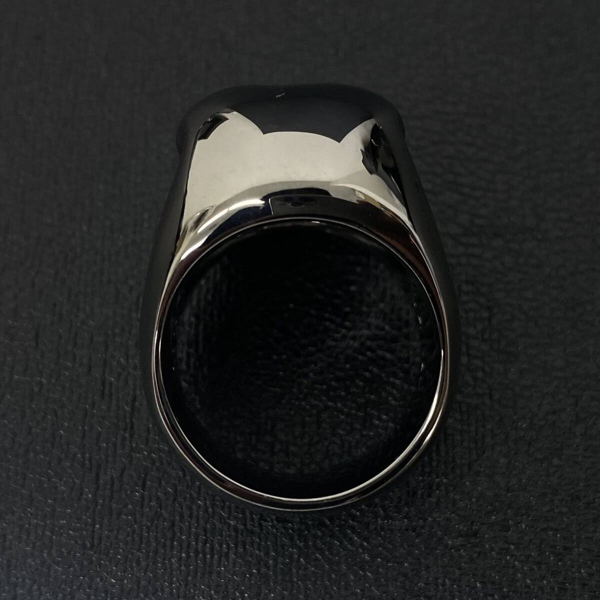 ★新品★ Justin Davis ジャスティンデイビス SRJ921 FUNPLEX SKULL RING シルバー ブラック コーティング ダイヤ スカル リング 指輪 19號(hào)