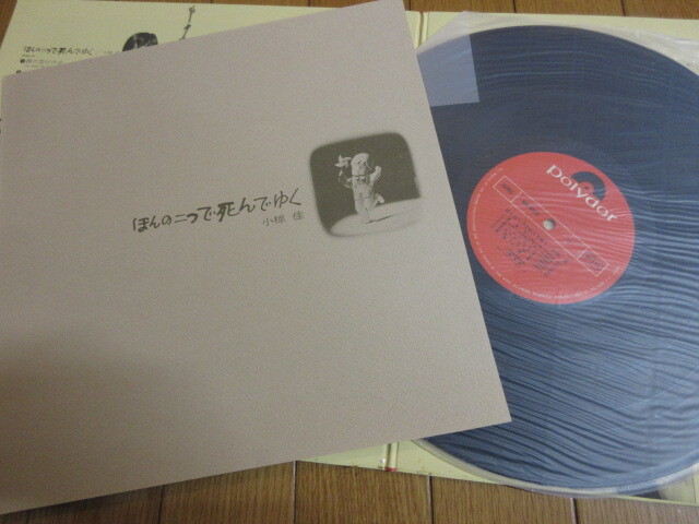 小椋佳「ほんの二つで死んでゆく」LPレコード　中古　1973年 _画像5