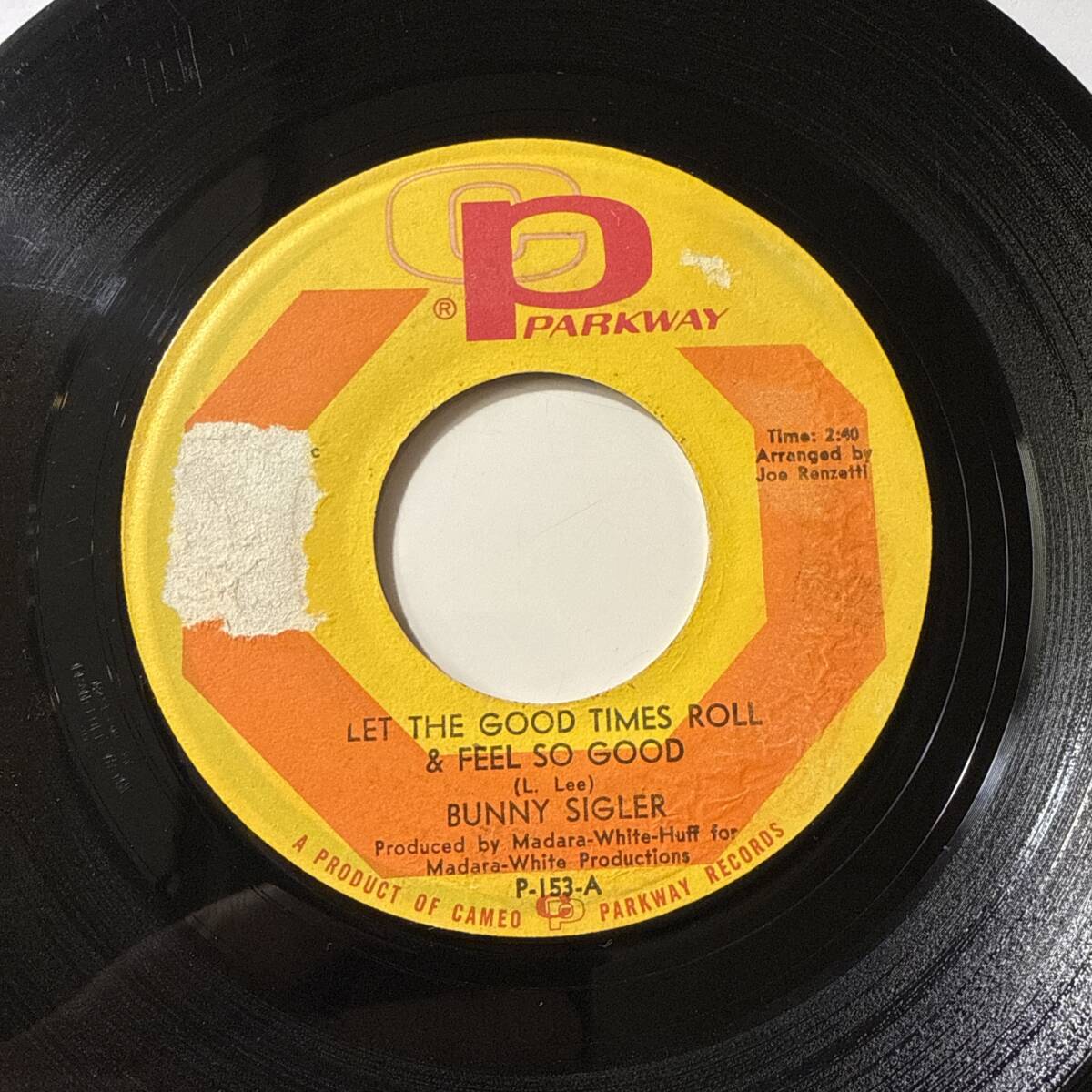 Bunny Sigler - Let The Good Times Roll & Feel So Good ☆US ORIG 7″☆NORTHERN SOUL TOP 500収録曲
