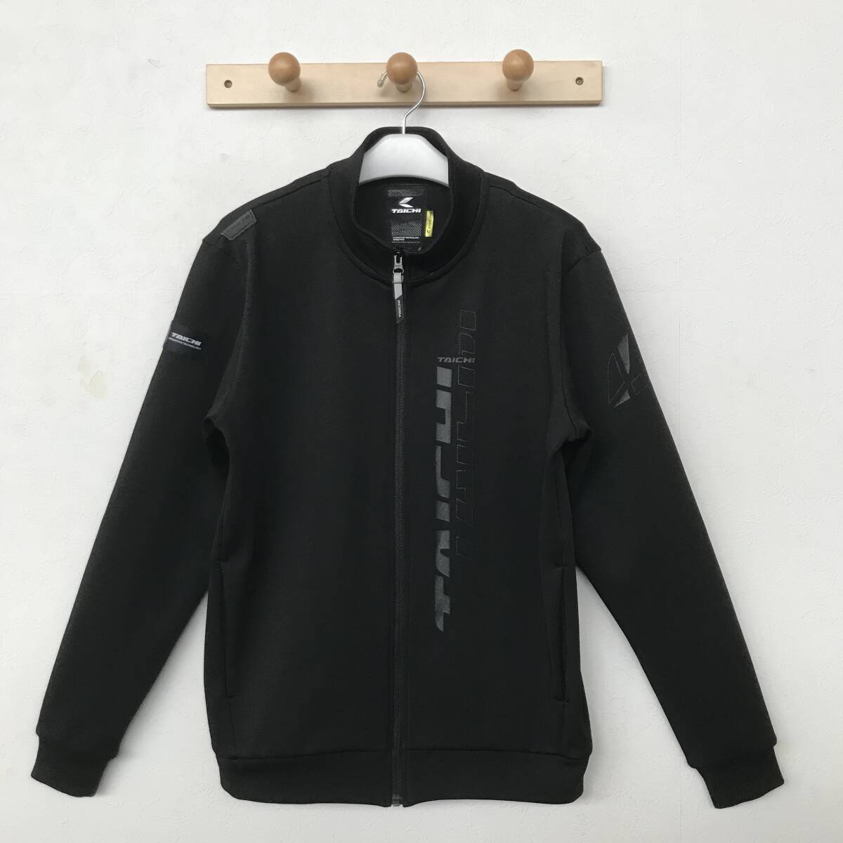 RS TAICHI RSU623BK01L アールエス タイチ 里起毛 ウォームライド ジップシャツ LOGO BLACK 極美品 size L