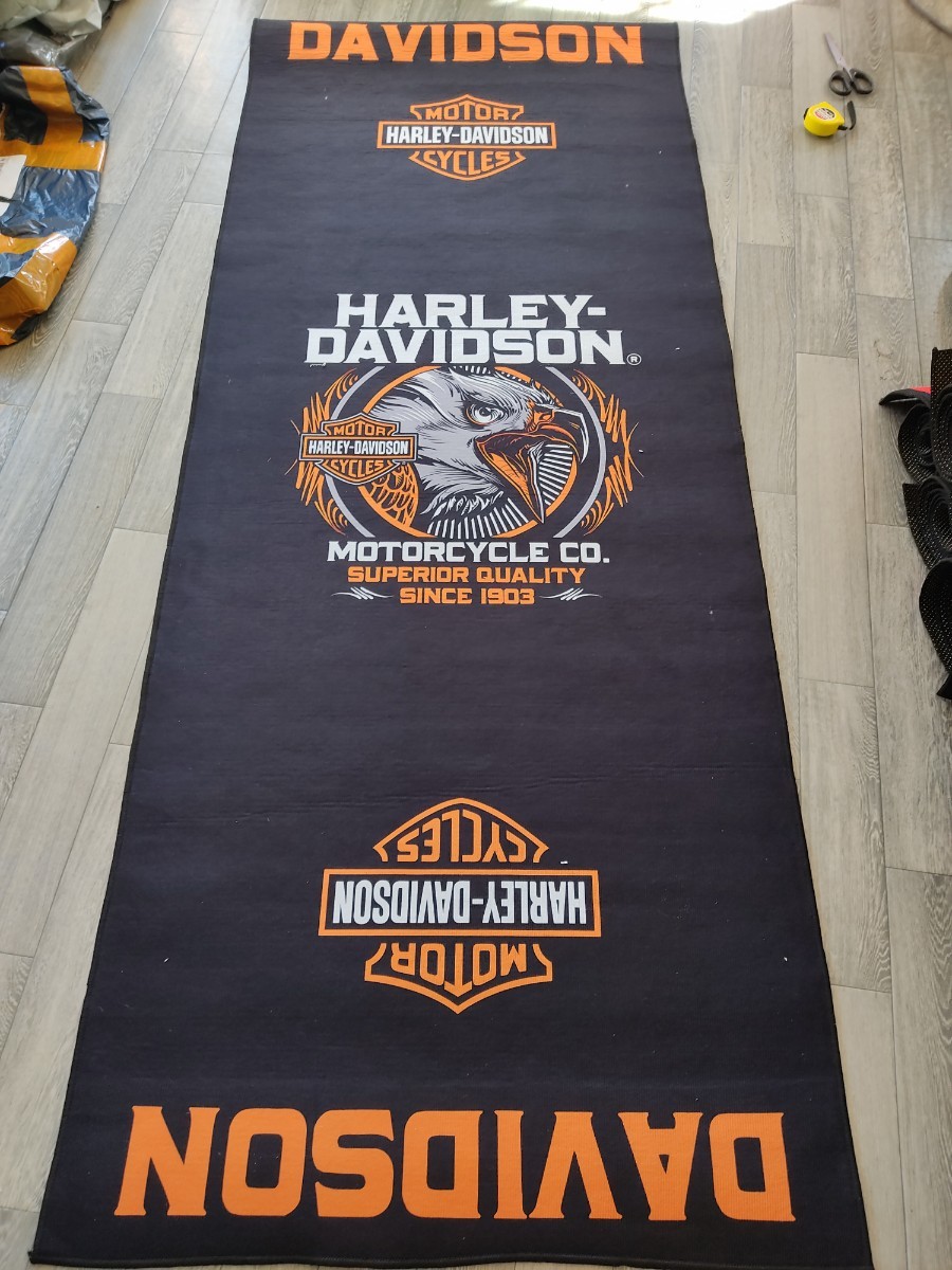 送料込み 鷹 大 80cm x 200cm ピットマット バイクマット メンテナンスマット ハーレーダビッドソン HARLEY DAVIDSON